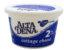 A container of cottage cheese with 2 % fat.