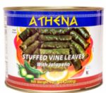 Can of Athena Jalapeno Stuffed Vine Leaves.