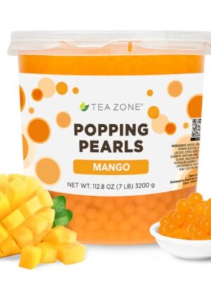 A jar of tea zone popping pearls mango