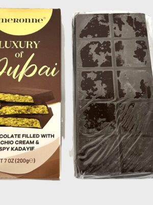 Meronne - Dubai Dark Chocolate with Pistachio Cream Crispy Kadayif - 7oz