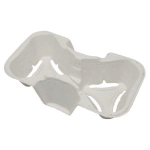 two-cup molded pulp drink carrier