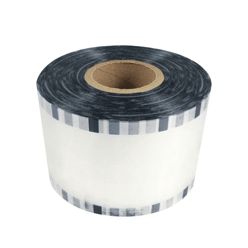 Roll of blank white labels