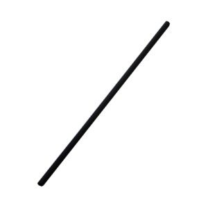 Black straw on white background