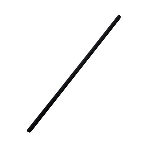 Black straw on white background