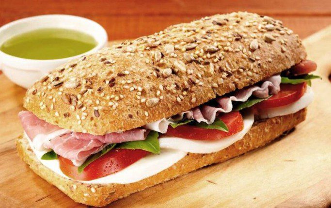 La Jolla Baking - 3x7 Ciabatta Roll - 12 Ct