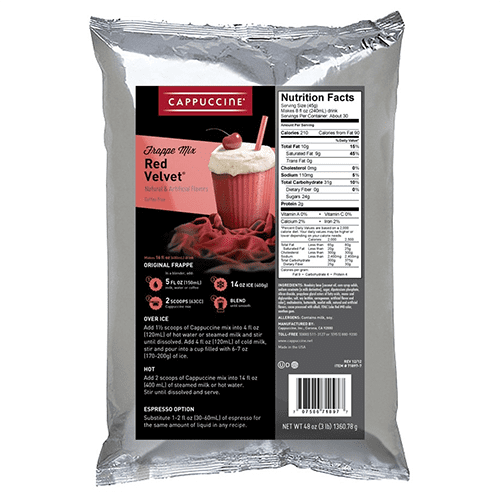 Cappuccine - Red Velvet Frappe Mix - 3.0# bag