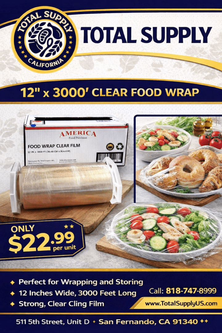Total Supply California food wrap promotion