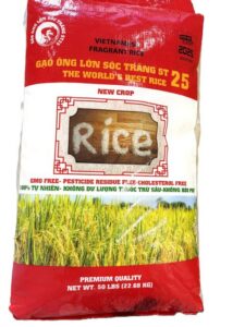 Bag of Vietnamese fragrant rice