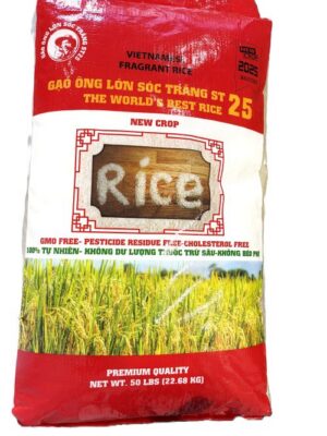 Gao ST25 Sóc Trăng Fragrance Rice - 50lbs