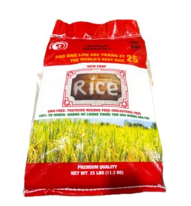 25-pound bag of Vietnamese fragrant rice